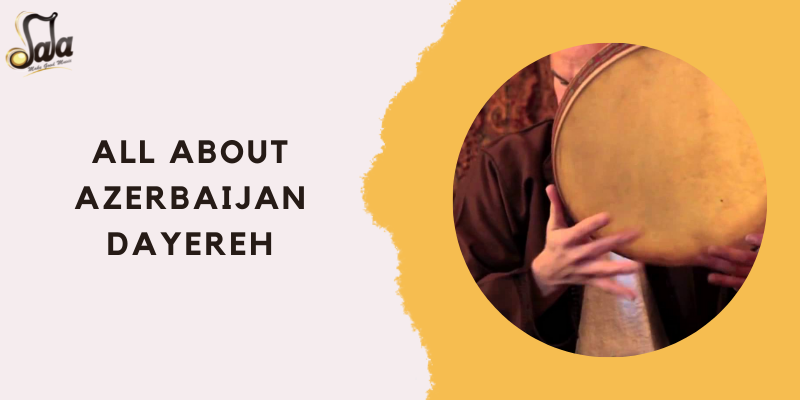 Azerbaijan dayereh large frame drum used in traditional Azeri folk music
