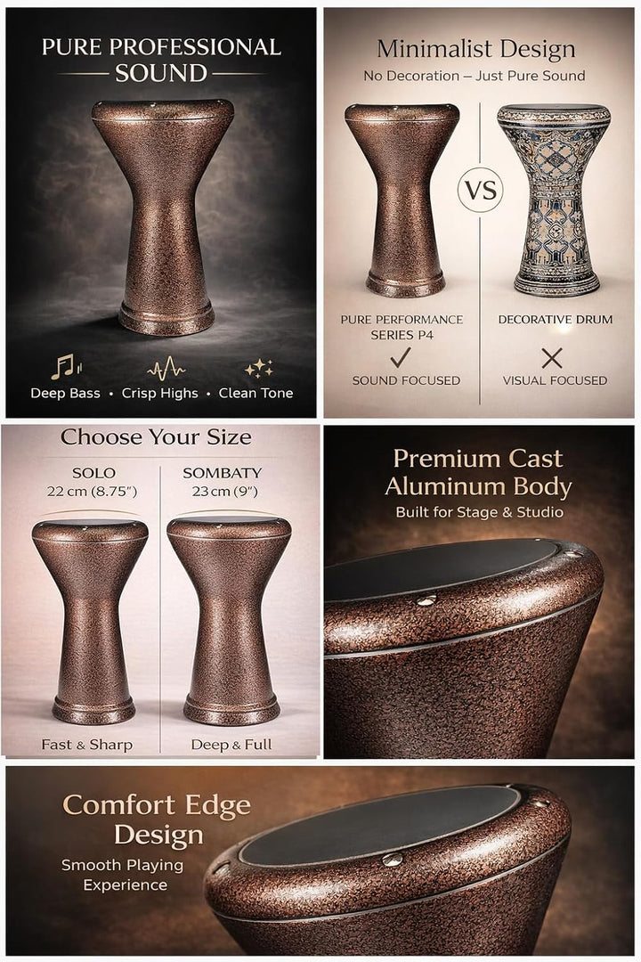 Darbuka egipcia profesional - Serie Pure Performance P4