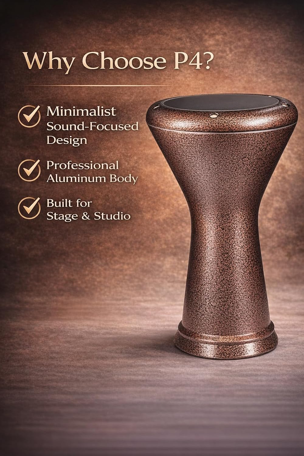 Darbuka egipcia profesional - Serie Pure Performance P4