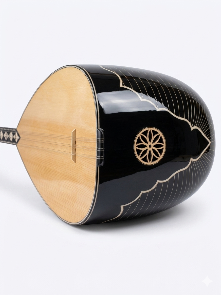 Walnuss Ahmet Kaya Tribute Baglama Saz KAYA-4 von Sala