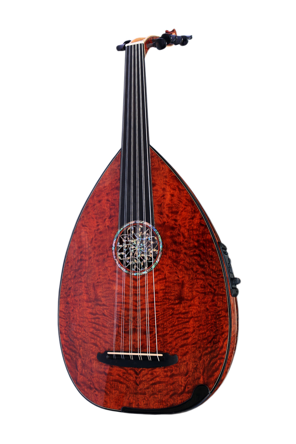 عود الکتریک ترکی چپ دست UNQ-20EL با Pomela فلکی از Miras Lute