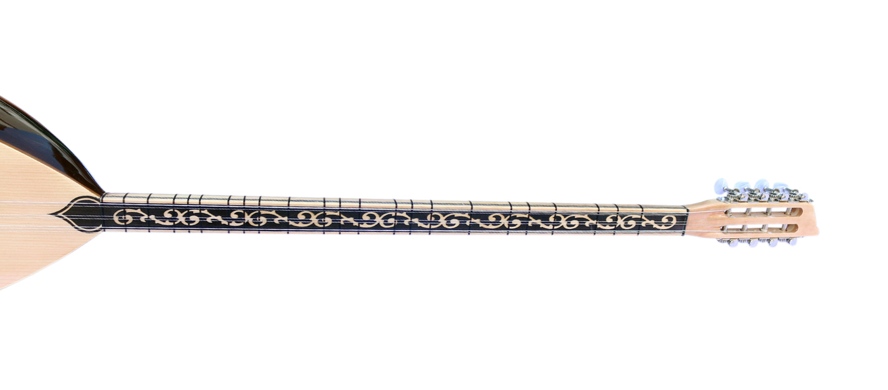 Dest Turkish walnut long neck baglama ASL-302G