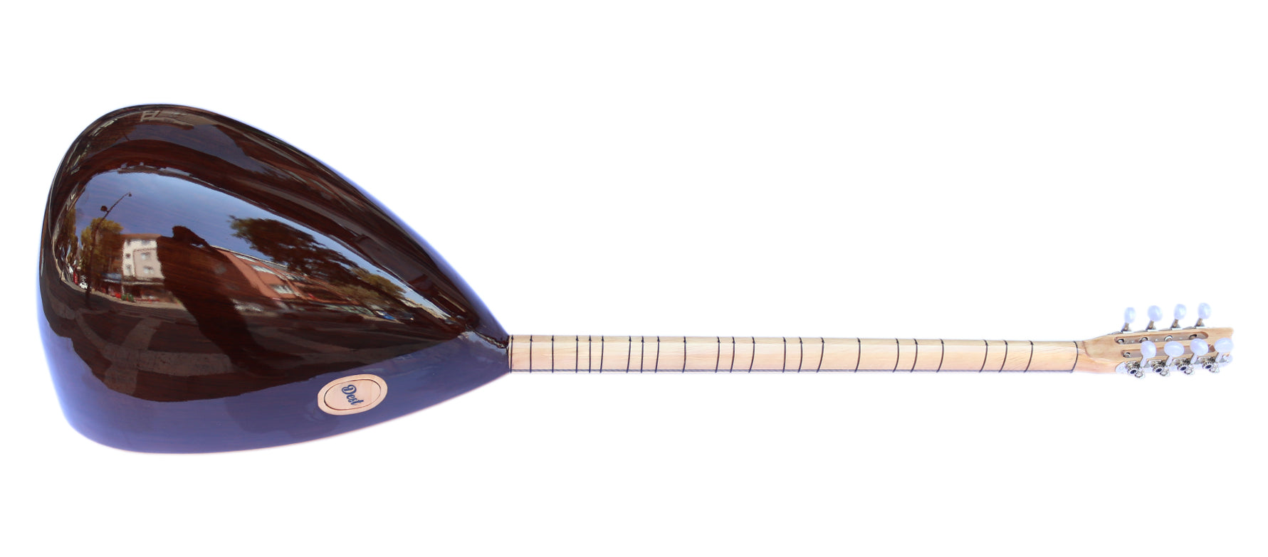 Dest Turkish walnut long neck baglama ASL-302G