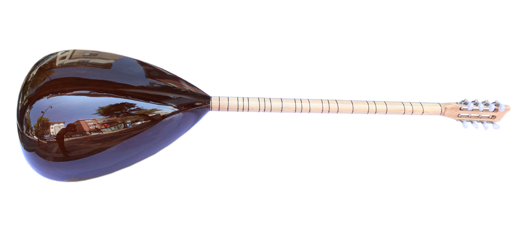 Dest Turkish walnut long neck baglama ASL-302G