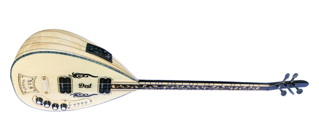 Uzun sap elektro bağlama saz RT1 yerleşik ritim sistemi ile Dest