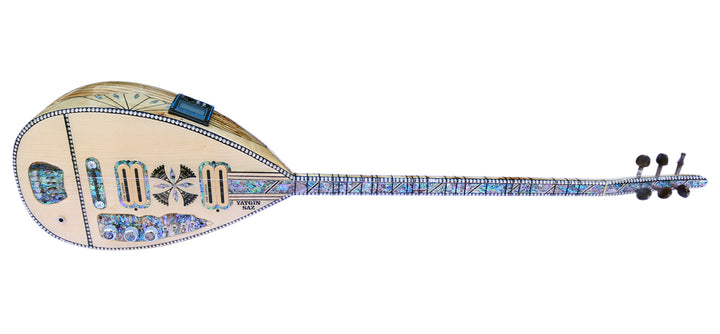 Saz eléctrico de madera mazel AYS-304 con mango de arce y pastillas Yaygin por Ali Demir