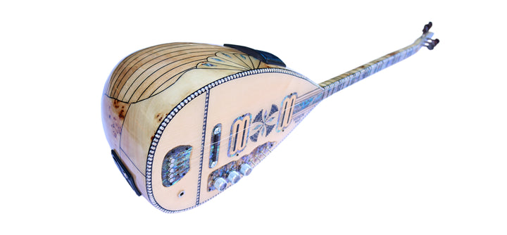 Baglama saz eléctrico hecho a mano AYS-304 por Ali Demir