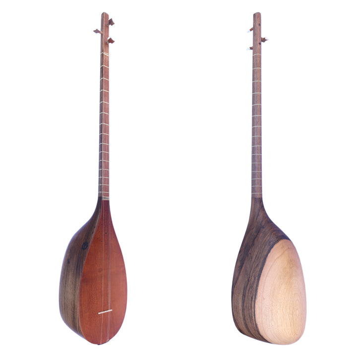Professional carved walnut Persian tanboor MOT-5 long-neck Sufi stringed instrument