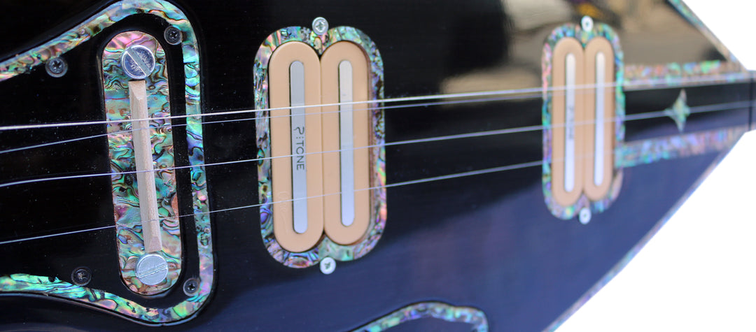 P•TONE Manyetikli Profesyonel Uzun Saplı Elektrikli Bağlama Saz PI-4B