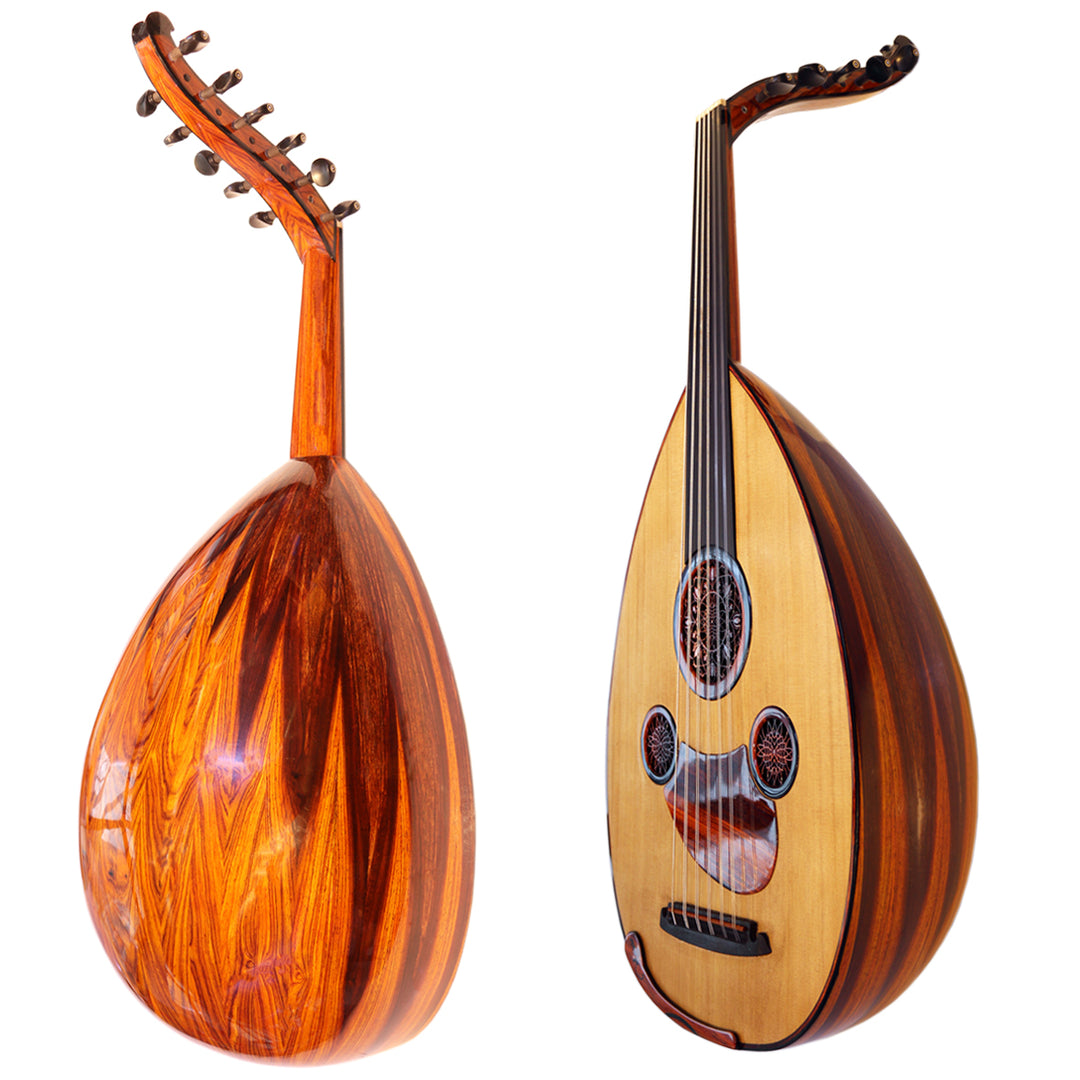 عود عربی Cocobolo Majesty با کاسه کوکوبولو و صفحه دوبل سدر از Miras
