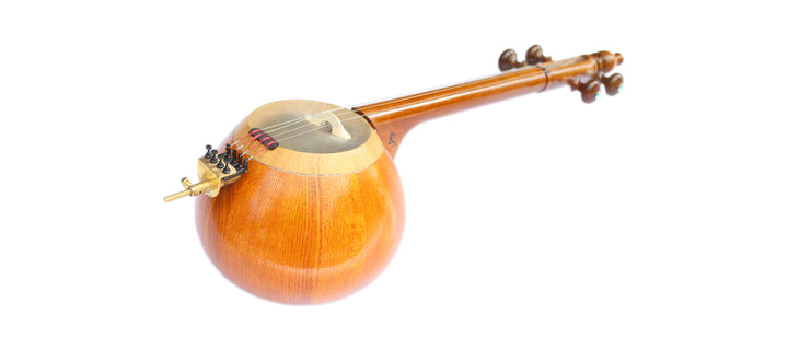 کمانچه ایرانی KK-5 ساخت Keykhaee با بدنه چوبی منبتکاری