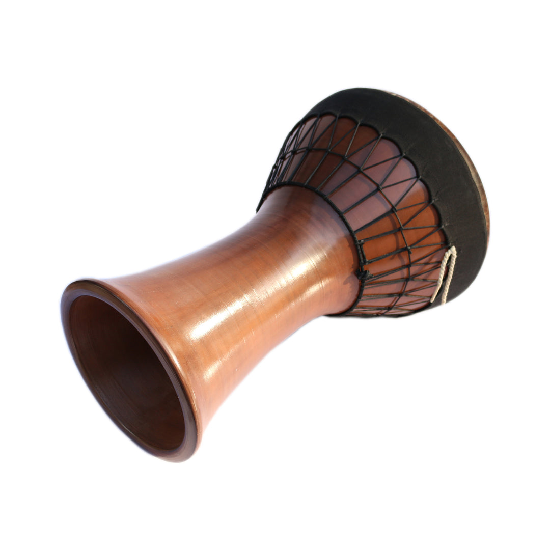 Ceramic medium bass darbuka SCD-404 with natural fish skin and gig bag