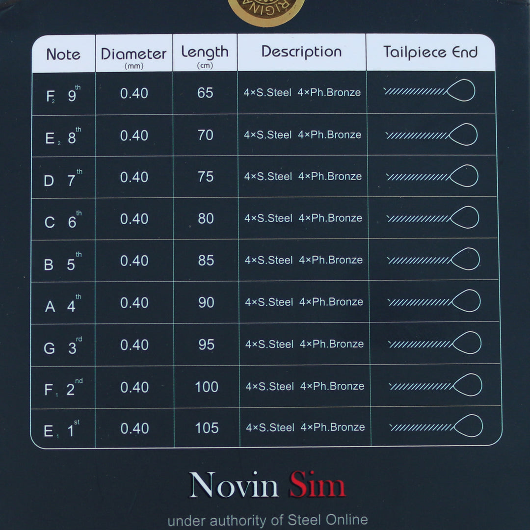 Premium Santur-Saiten NSS-209 von Novin