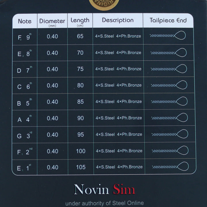 Premium Santur-Saiten NSS-209 von Novin