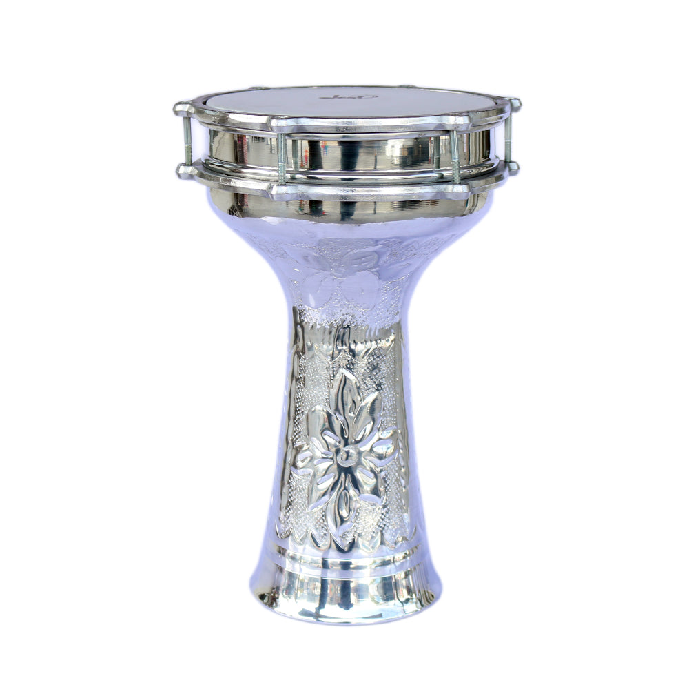 دربوکای ترکی ZKD-222P ساخت Dest Percussion با سنج و بدنه آلومینیومی