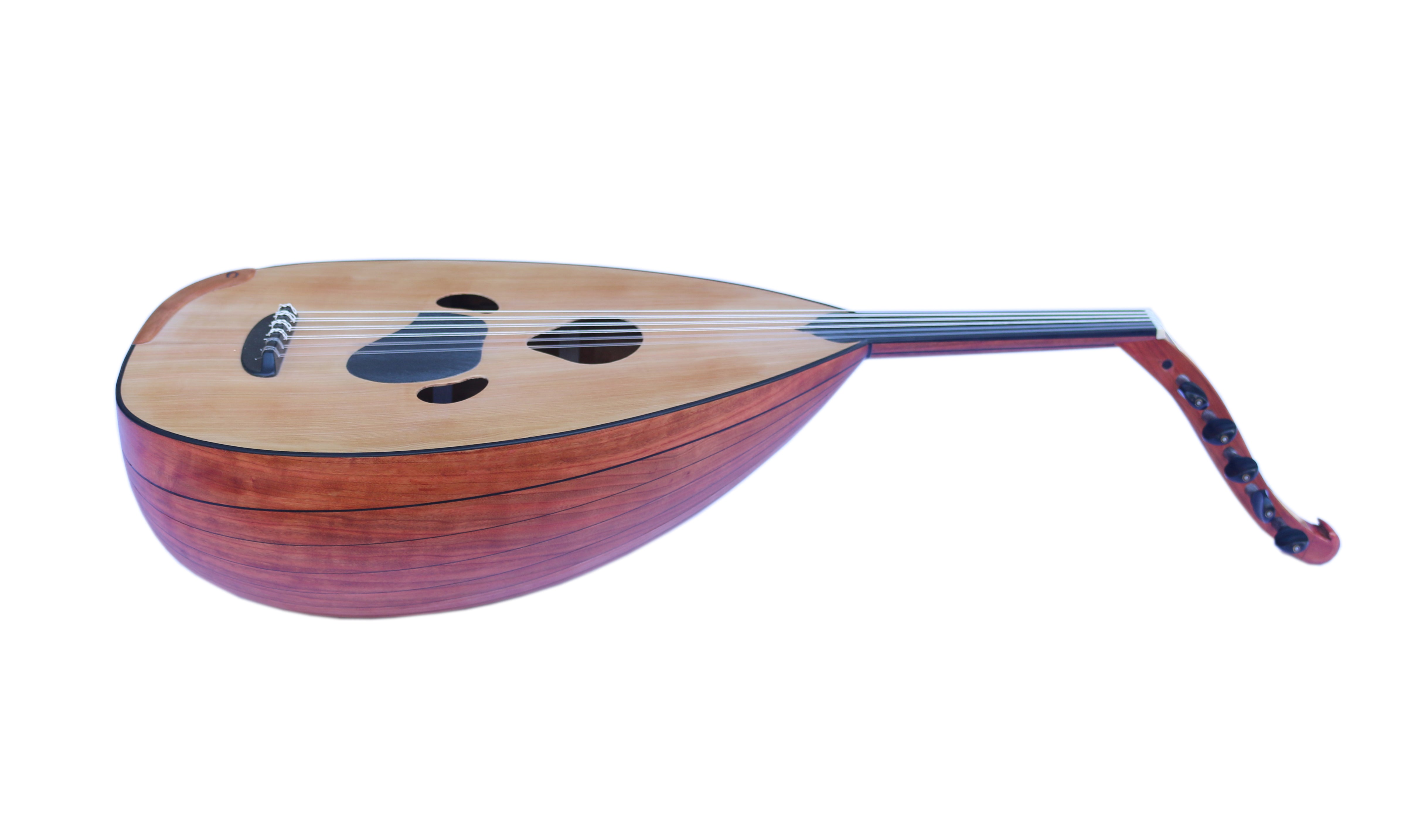 Maestro Arabic oud MOUD-6 with solid oleander bowl and Canadian cedar face