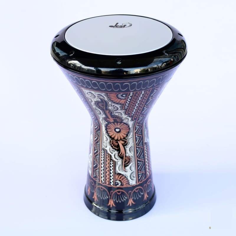 Dest Percussion Mısır doumbek DED-322A el oymalı alüminyum gövdeli