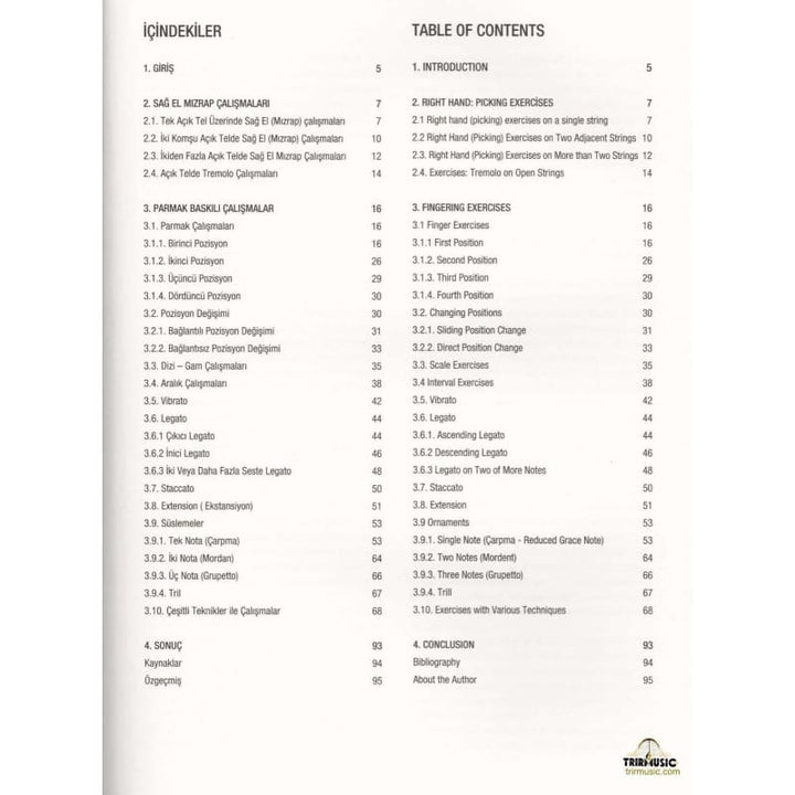 Livre de technique pour oud Pan POE-201 détail de couverture