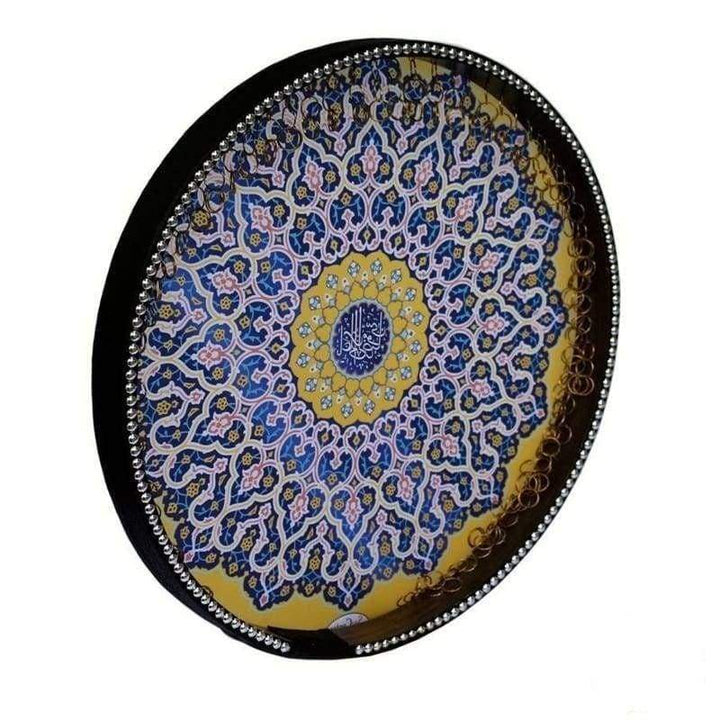 Dest boyamalı def NDR-232 dekoratif sanat eseriyle İran çerçeve davulu