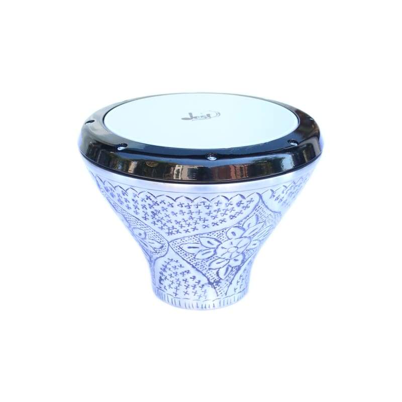 دمبک صاف پرتابل FLT-302 ساخت Dest Percussion با بدنه آلومینیومی حکاکی‌شده