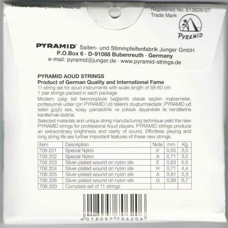 جزئیات بسته‌بندی سیم عود ترکی Pyramid PSO-706